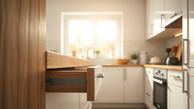 Bürck Mutfak Dolabı Menteşe Kalitesi ve Yumuşak Kapanma Özelliği